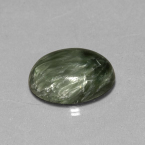 Séraphinite Vert naturelle Coupe ovale, 4.85 ct, Opaque