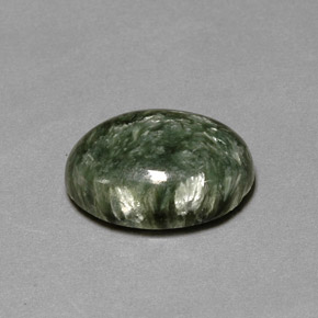 Séraphinite Vert naturelle Coupe ovale, 9.74 ct, Opaque