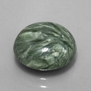 Séraphinite Vert naturelle Coupe roude, 4.56 ct, Opaque