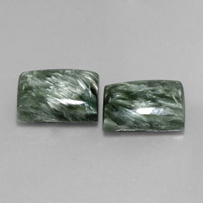 Achetez naturel ct Vert Séraphinite gems, Baquette, En provenance Russie chez GemSelect. En stock, livraison internationale!
