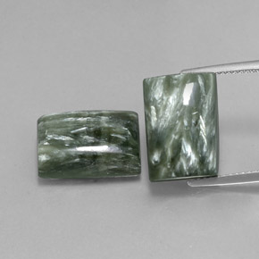 Achetez naturel ct vert séraphinite gems, baguette, en provenance russie chez gemselect. en stock, livraison internationale!
