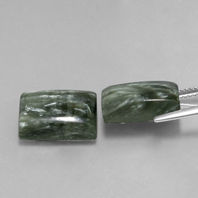 Achetez naturel ct vert séraphinite gems, baguette, en provenance russie chez gemselect. en stock, livraison internationale!