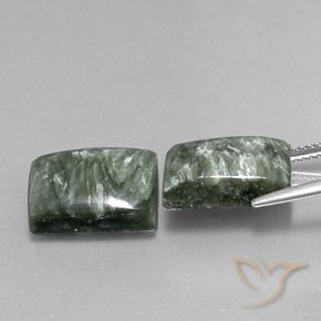 Shop natural 15.12ct Vert Séraphinite gems, Baquette, from Russie at GemSelect. In stock, global shipping!