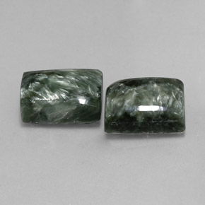 Achetez naturel 17,39ct vert séraphinite gems, baguette, en provenance russie chez gemselect. en stock, livraison internationale!