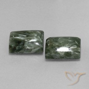 Shop natural 14.60ct Vert Séraphinite gems, Baquette, from Russie at GemSelect. In stock, global shipping!