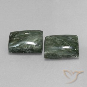 Shop natural 16.22ct Vert terreux Séraphinite gems, Baquette, from Russie at GemSelect. In stock, global shipping!