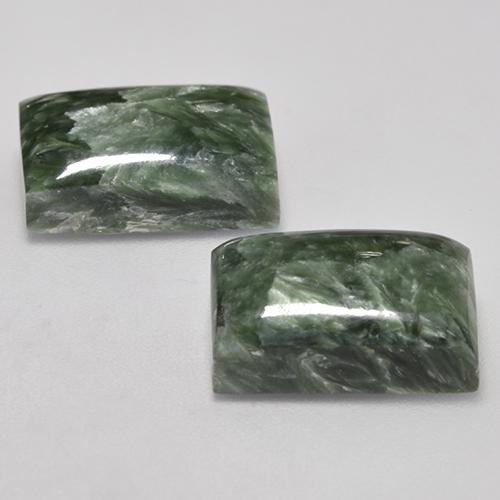 Achetez naturel 15,38ct vert séraphinite gems, baguette, en provenance russie chez gemselect. en stock, livraison internationale!