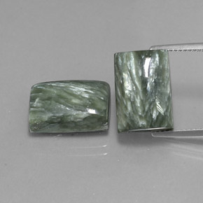 Achetez naturel ct vert séraphinite gems, baguette, en provenance russie chez gemselect. en stock, livraison internationale!