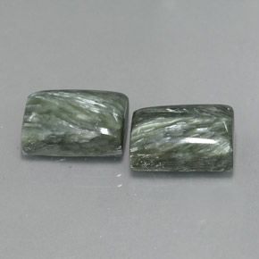 Achetez naturel ct vert séraphinite gems, baguette, en provenance russie chez gemselect. en stock, livraison internationale!