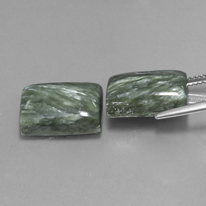 Achetez naturel ct vert séraphinite gems, baguette, en provenance russie chez gemselect. en stock, livraison internationale!