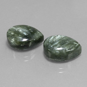 Achetez naturel ct vert séraphinite gems, en forme de poire, en provenance russie chez gemselect. en stock, livraison internationale!