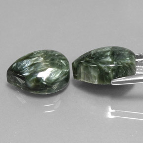 Achetez naturel ct vert séraphinite gems, en forme de poire, en provenance russie chez gemselect. en stock, livraison internationale!