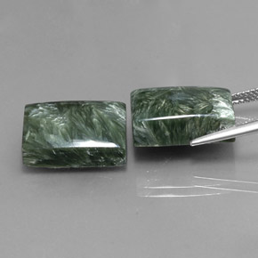 Achetez naturel ct vert séraphinite gems, baguette, en provenance russie chez gemselect. en stock, livraison internationale!