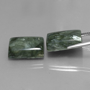 Achetez naturel ct vert séraphinite gems, baguette, en provenance russie chez gemselect. en stock, livraison internationale!
