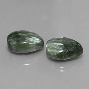 Achetez naturel ct vert séraphinite gems, en forme de poire, en provenance russie chez gemselect. en stock, livraison internationale!