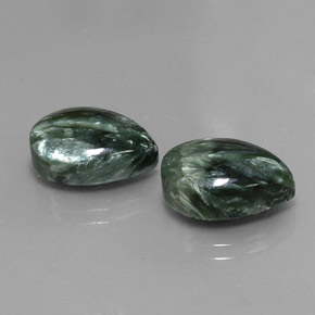 Achetez naturel ct vert séraphinite gems, en forme de poire, en provenance russie chez gemselect. en stock, livraison internationale!