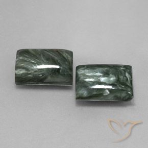 Shop natural 14.67ct Vert foncé Séraphinite gems, Baquette, from Russie at GemSelect. In stock, global shipping!