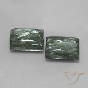 Shop natural 15.99ct Vert moyen Séraphinite gems, Baquette, from Russie at GemSelect. In stock, global shipping!
