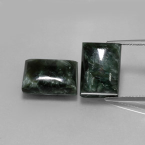 Achetez naturel ct vert séraphinite gems, baguette, en provenance russie chez gemselect. en stock, livraison internationale!