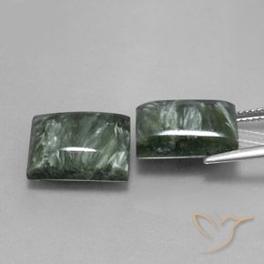 Achetez naturel 16.64ct Multicolore Séraphinite gems, Baquette, En provenance Russie chez GemSelect. En stock, livraison internationale!