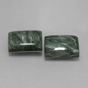 Achetez naturel ct Vert Séraphinite gems, Baquette, En provenance Russie chez GemSelect. En stock, livraison internationale!