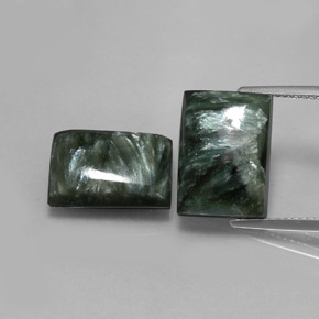 Achetez naturel ct vert séraphinite gems, baguette, en provenance russie chez gemselect. en stock, livraison internationale!