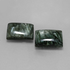 Achetez naturel ct vert séraphinite gems, baguette, en provenance russie chez gemselect. en stock, livraison internationale!