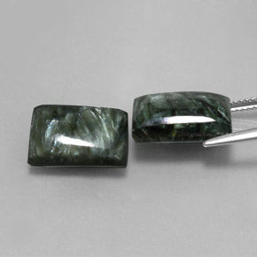 Achetez naturel ct vert séraphinite gems, baguette, en provenance russie chez gemselect. en stock, livraison internationale!