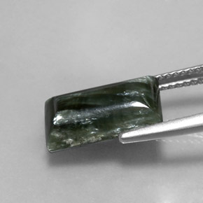 Séraphinite Vert naturelle Baquette, 4.33 ct, Opaque