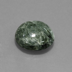 Séraphinite Vert naturelle Coupe roude, 10.67 ct, Opaque