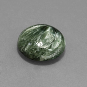 Séraphinite Vert naturelle Coupe roude, 10.47 ct, Opaque