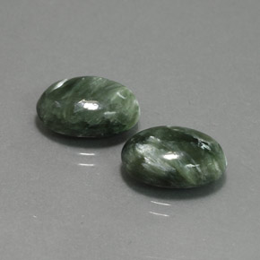 Achetez naturel ct vert séraphinite gems, coupe ovale, en provenance russie chez gemselect. en stock, livraison internationale!
