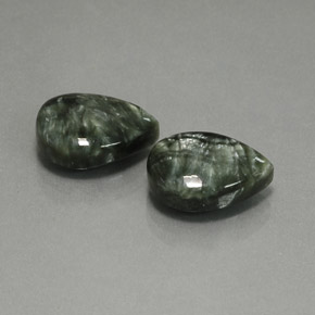 Achetez naturel ct vert séraphinite gems, en forme de poire, en provenance russie chez gemselect. en stock, livraison internationale!