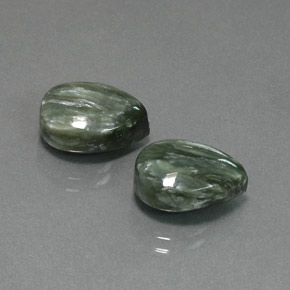 Achetez naturel ct vert séraphinite gems, en forme de poire, en provenance russie chez gemselect. en stock, livraison internationale!