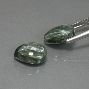 Achetez naturel ct vert séraphinite gems, en forme de poire, en provenance russie chez gemselect. en stock, livraison internationale!
