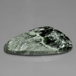 Séraphinite Vert naturelle Forme fantaisie, 30.91 ct, Opaque