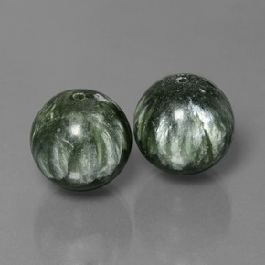Achetez naturel ct vert séraphinite gems, sphère / boule, en provenance russie chez gemselect. en stock, livraison internationale!