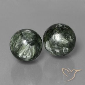 Shop natural 38.64ct Vert Séraphinite gems, Sphère / Boule, from Russie at GemSelect. In stock, global shipping!