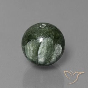 Séraphinite vert naturelle sphère / boule, 19,74 ct, opaque