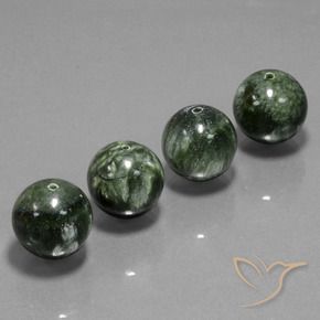 Shop natural 76.71ct Vert Séraphinite gems, Sphère / Boule, from Russie at GemSelect. In stock, global shipping!