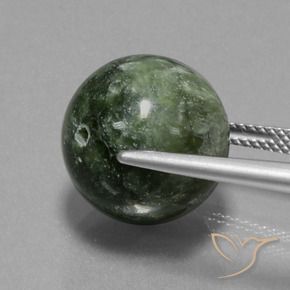 Séraphinite Vert terreux naturelle Sphère / Boule, 19.22 ct, Opaque