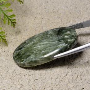 Séraphinite Vert naturelle Coupe ovale, 40.84 ct, Opaque