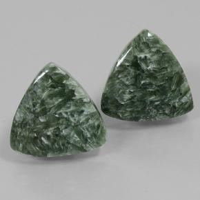 Achetez naturel 16.71ct Vert terreux Séraphinite gems, Trillion, En provenance Russie chez GemSelect. En stock, livraison internationale!