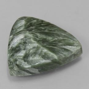 Séraphinite Vert naturelle Trillion, 10.32 ct, Opaque