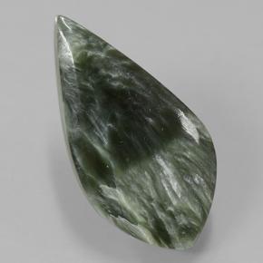Séraphinite Vert naturelle Forme fantaisie, 8.50 ct, Opaque