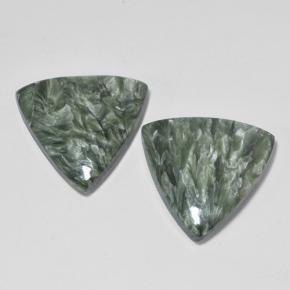 Achetez naturel 16,80ct vert séraphinite gems, trillion, en provenance russie chez gemselect. en stock, livraison internationale!