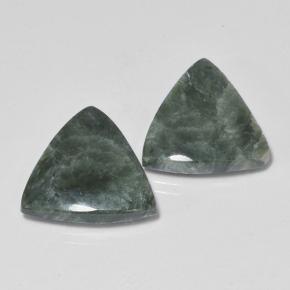 Achetez naturel 8,88ct vert séraphinite gems, trillion, en provenance russie chez gemselect. en stock, livraison internationale!