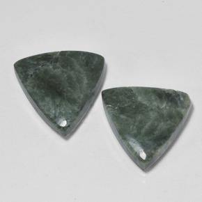 Achetez naturel 8,88ct vert séraphinite gems, trillion, en provenance russie chez gemselect. en stock, livraison internationale!