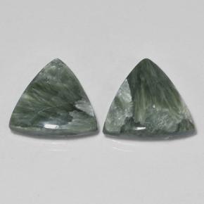 Achetez naturel 6,06ct vert séraphinite gems, trillion, en provenance russie chez gemselect. en stock, livraison internationale!