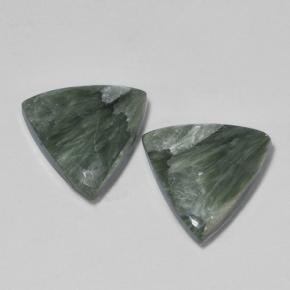 Achetez naturel 6,06ct vert séraphinite gems, trillion, en provenance russie chez gemselect. en stock, livraison internationale!